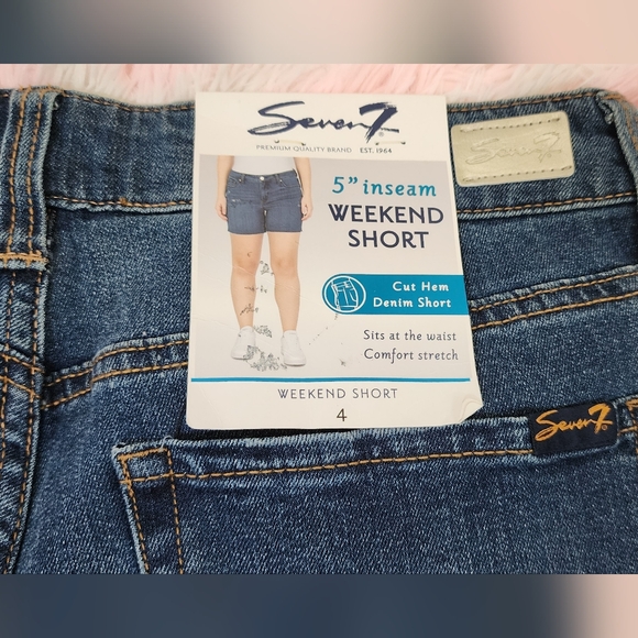 Seven 7 Jeans Weekend Shorts Womens Size 4 new, fast shipping - Picture 5 of 11